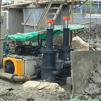 Вертикальный плунжерный питательный насос для обезвоживания осадка/шлама